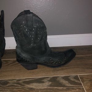 Liberty Black studded booties